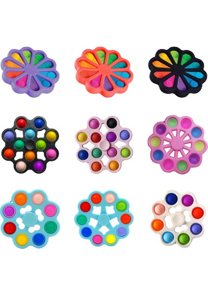 Siyah Stil Popits El Edc Parmak Er Fidget Metal Gökkuşağı Spiner -Anksiyete Oyuncak - ve Dikkat Eksikliği Hiperaktivite Bozukluğu Parmak Erleri Için Tasarlanmıştır. (Yurt Dışından)