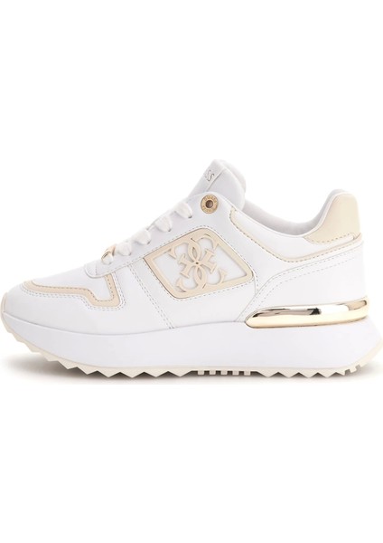 Kadın Beyaz Koyaa 4g ve Peony Logolu Sneaker