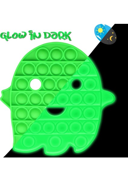 Glow Sekizgen Stili Karanlıkta Parlayan Pop Fidget Oyuncak Unicorn Luminous Itiş Balonu Yetişkin Çocuklar Giderici Oyuncak Patlama Sıkma Oyuncak Floresan Hediye (Yurt Dışından)