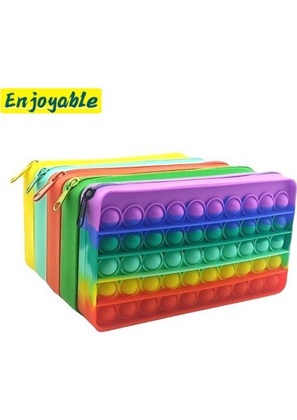 Kırmızı Stil Yeni 20CM Kalem Kutusu Itme Kabarcık Oyuncak Pop Pop Giderici Oyuncaklar Çocuklar Öğrenme Kalem Kutusu - Dikkat Odağı Oyuncakları (Yurt Dışından)