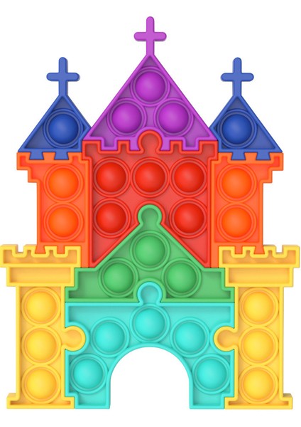 Lbx1 Stili Sıcak Itme Pop It Silikon Pop Fidget Oyuncak Yapı Taşları Puzzle Board Oyunları Eğitici Çarkı Oyuncak Hediye (Yurt Dışından)