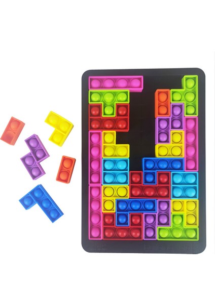Lbx1 Stili Sıcak Itme Pop It Silikon Pop Fidget Oyuncak Yapı Taşları Puzzle Board Oyunları Eğitici Çarkı Oyuncak Hediye (Yurt Dışından)