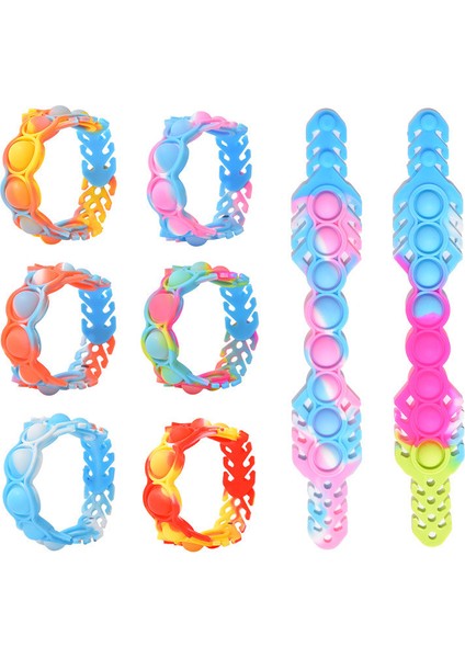 No.8 Stili Pops Yeni Peluş Kabarcıklı Basit Dimple Oyuncak Silikon Bileklik Anksiyete Duyusal Oyuncağı Hediye Için Arkadaş'a (Yurt Dışından) fiyatları