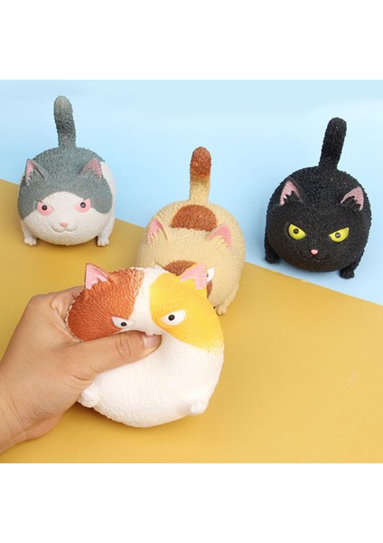Siyah Stil 1 Adet Topu Mini Sıkıştırma Oyuncak Squishy Kedi Sevimli Kawaii Bebek Esnek Hayvan El Oyalanma Vent Oyuncakları Антистресс (Yurt Dışından)