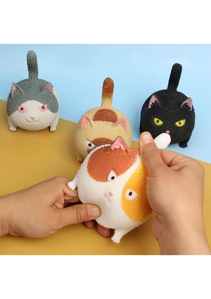 Siyah Stil 1 Adet Topu Mini Sıkıştırma Oyuncak Squishy Kedi Sevimli Kawaii Bebek Esnek Hayvan El Oyalanma Vent Oyuncakları Антистресс (Yurt Dışından)