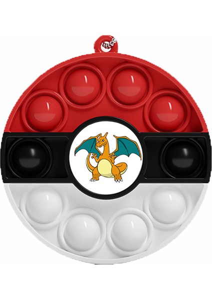 No.8 Stili Pop It Pokemon Pikachu Charizard Topu Sıkıştırılabilir Duyusal - Kawaii Spopg Situ Itme Kabarcık Sıkıştırma (Yurt Dışından)