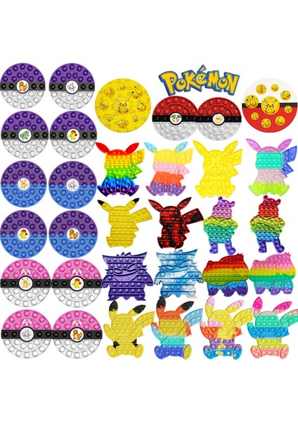 No.8 Stili Pop It Pokemon Pikachu Charizard Topu Sıkıştırılabilir Duyusal - Kawaii Spopg Situ Itme Kabarcık Sıkıştırma (Yurt Dışından) indirimleri