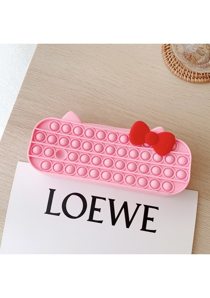 Ilmek Stili G Stili Yeni 20CM Kurdeleli Kalem Kutusu Pop It Bubble Oyuncak Çocuklar Duyusal Giderici Oyuncaklar Öğrenme Kalem Çantası - Oyuncakları (Yurt Dışından)