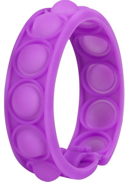 Mor Tarzı Fidget Oyuncak Bileklik Itme Kabarcık Dimple Sıkıştırma Silikon Toplayıcı Düğme Dokunmatik Hediye Için Duyusal Squishy Yetişkin Çocuklar Için (Yurt Dışından)