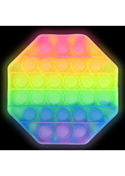 G031-21 Stili Karanlıkta Parlayan Yeni Sevimli Luminous Popit Topları Eğlenceli - Sıkma Oyuncakları Simple Dimple (Yurt Dışından)