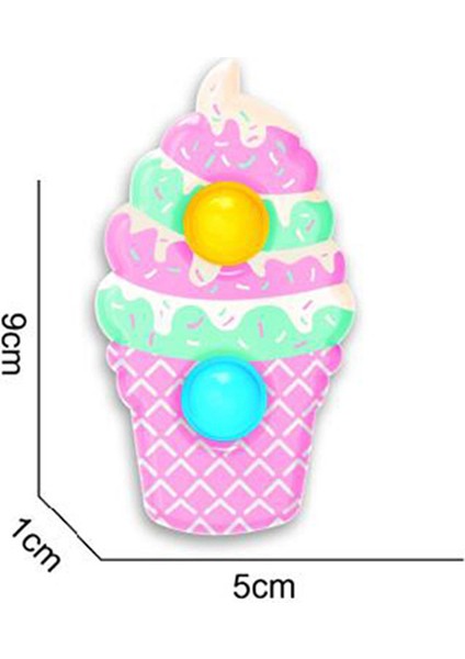 Fildişi Tarzı Sekiz Gezegen Basit Dimple Pop Fidget Duyusal Oyuncak Anahtarlık Giderici Tahtası Anksiyete Fidget Oyuncak Çocuklar Için (Yurt Dışından)