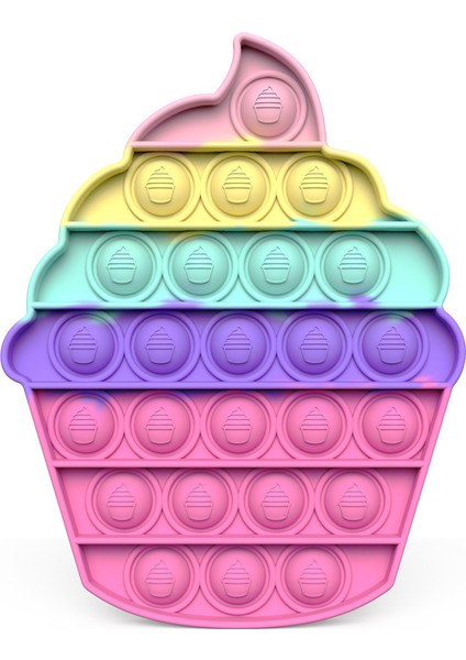 Eyer Kahverengi Tarzı Anime Itme Kabarcık Duyusal Ihtiyacı Squishy Oyuncak Fidget Oyuncaklar Yetişkin Çocuk Eğlenceli (Yurt Dışından)