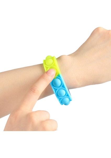 5 Yeşil Stil Pops Bubble Basit Dimple Oyuncak Fidget Giderici Renkli Silikon Bileklik Anksiyete Duyusal Çocuklar Için Hediye Oyun - Türkçe (Yurt Dışından) fırsatları