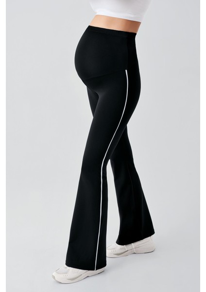 Biyeli Ispanyol Paça Yüksek Bel Esnek Toparlayıcı Hamile Tayt fiyatları