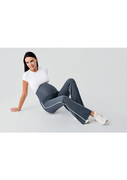 Biyeli Ispanyol Paça Yüksek Bel Esnek Toparlayıcı Hamile Tayt fiyatları