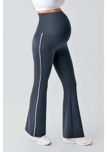 Biyeli Ispanyol Paça Yüksek Bel Esnek Toparlayıcı Hamile Tayt fırsatları