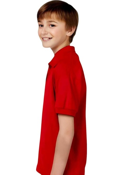 Erkek Çocuk %100 Pamuklu Polo Yaka T-Shirt Günlük ve Okul Uniforma Okul T-Shirt fiyatları