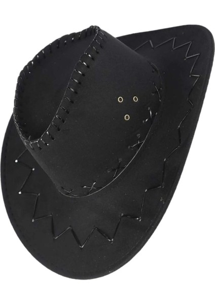 Çocuk Unisex 20'li Nubuk Kovboy Şapkası ( 8-14 Yaş ) modelleri