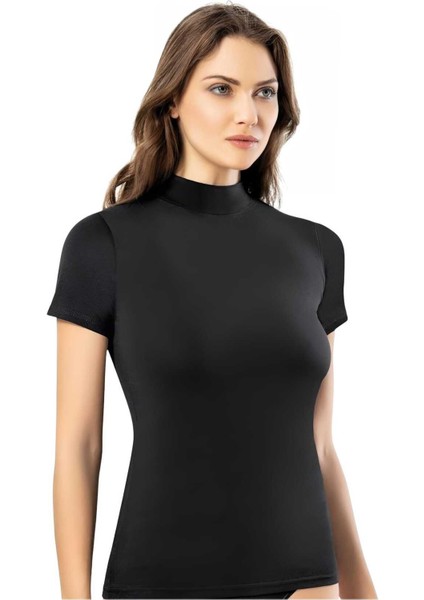 Kadın 6'lı Kısa Kol Yarım Boğazlı Atlet T-Shirt fırsatları