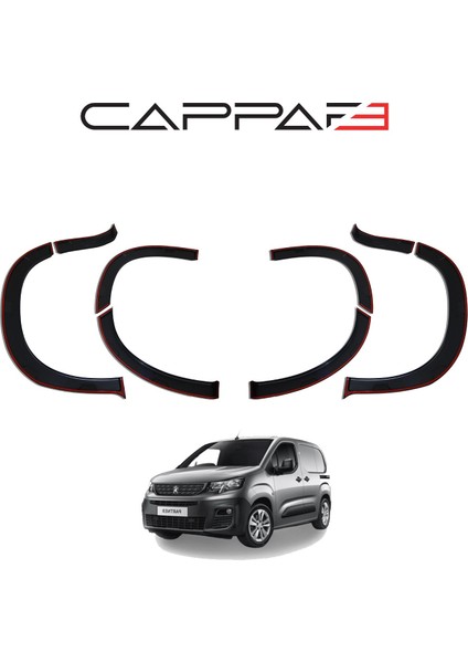 Yeni Partner Araca Özel Çamurluk Dodik 8 Parça Cappafe 2021 2022 2023 2024 2025