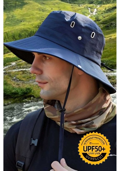 Uv Korumalı Geniş Kenarlı Katlanabilir Safari Outdoor Boonie Yürüyüş ve Plaj Şapkası fiyatları