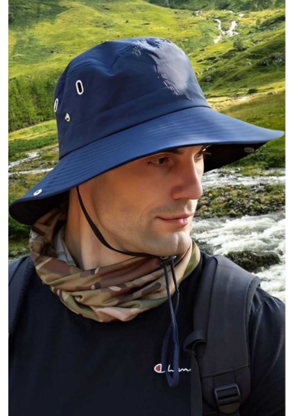 Uv Korumalı Geniş Kenarlı Katlanabilir Safari Outdoor Boonie Yürüyüş ve Plaj Şapkası modelleri