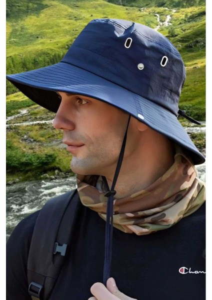 Uv Korumalı Geniş Kenarlı Katlanabilir Safari Outdoor Boonie Yürüyüş ve Plaj Şapkası fırsatları