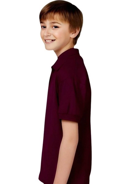 Erkek Çocuk %100 Pamuklu Polo Yaka T-Shirt Günlük ve Okul Uniforma Okul T-Shirt fiyatları