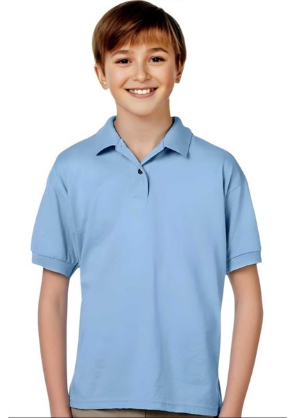 Erkek Çocuk %100 Pamuklu Polo Yaka T-Shirt Günlük ve Okul Uniforma Okul T-Shirt modelleri