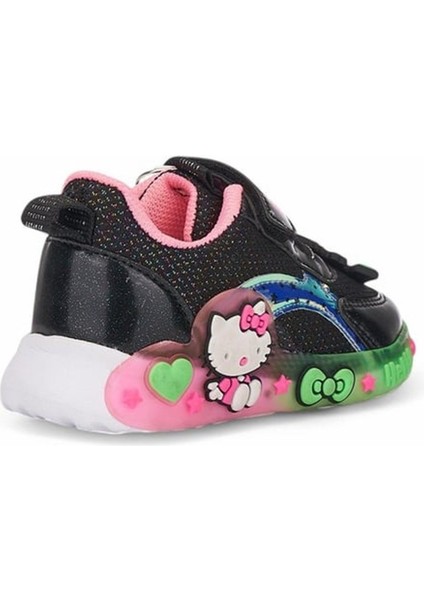 Günlük Kız Çocuk Spor Ayakkabı Hello Kitty Simli Süs Detay Işıklı Taban Lastik Bağcık Sneaker 120 fiyatları