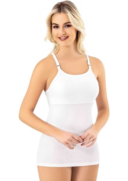 Kadın 6'lı Modal Kaşkorse Ayarlanabilir Askılı Pedli Atlet T-Shirt modelleri