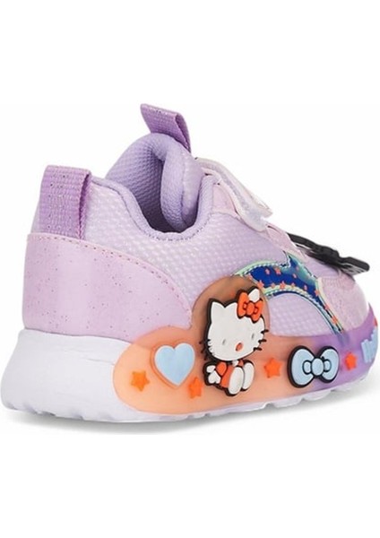 Günlük Kız Çocuk Spor Ayakkabı Hello Kitty Simli Süs Detay Işıklı Taban Lastik Bağcık Sneaker 120 fiyatları