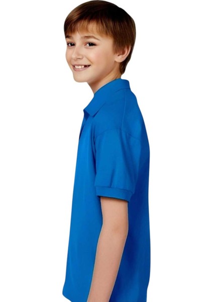 Erkek Çocuk %100 Pamuklu Polo Yaka T-Shirt Günlük ve Okul Uniforma Okul T-Shirt fiyatları