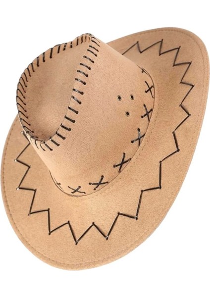 Çocuk Unisex 5'li Nubuk Kovboy Şapkası ( 8-14 Yaş ) modelleri