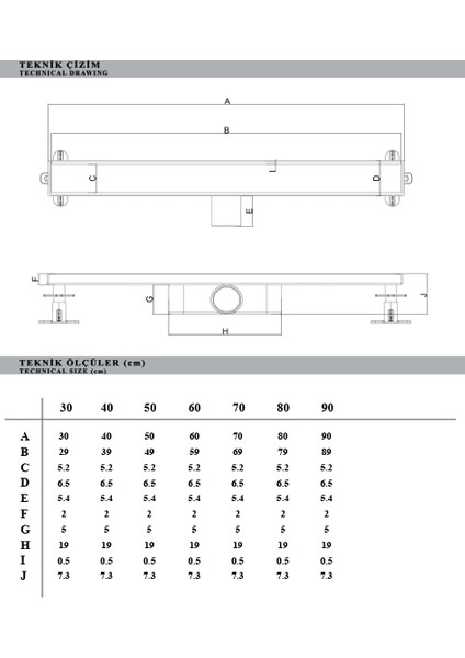 Basic Linear 50 cm Satine Inox Duş Kanalı fırsatları