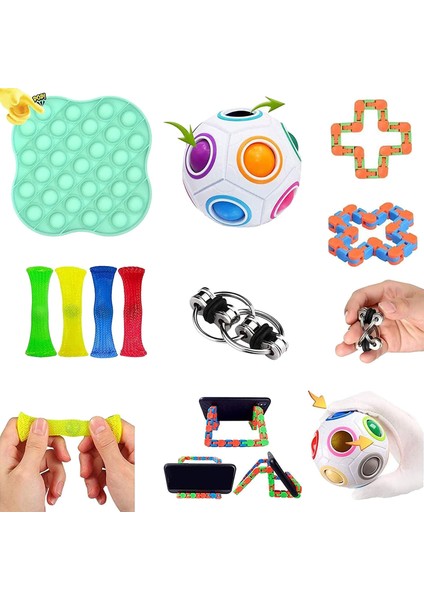 No.39 Tarzı Fidget Oyuncakları Seti Oyuncak Paketi Mermer Hediye Yetişkin Kız Çocuklar Duyusal Oyuncak Kutusu 2021 (Yurt Dışından)