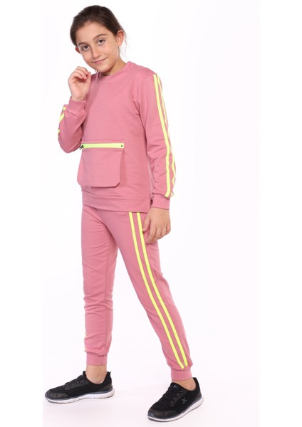 Kız Çocuk Garni Detaylı Eşofman Takım fiyatları