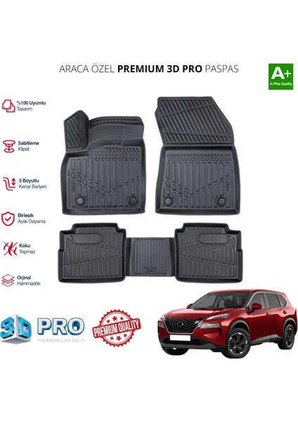 X-Trail Araca Özel 3D Paspas 2022 2023 2024 2025
