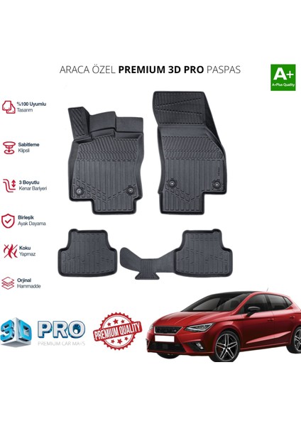 Seat Leon Araca Özel 3D Paspas 2012 2013 2014 2015 2016 2017