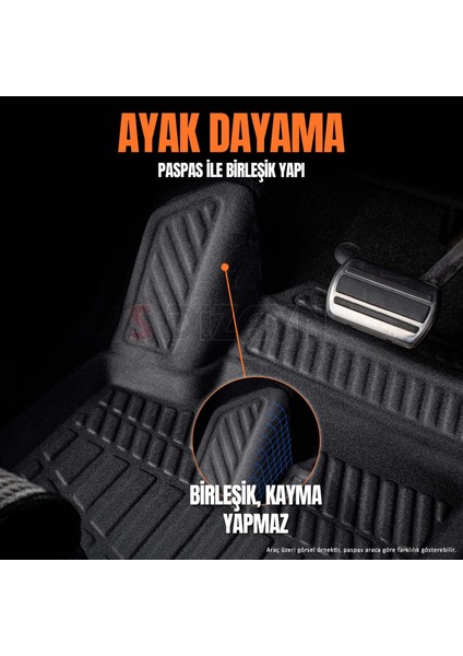 Mercedes W205 Araca Özel 3D Paspas 2014 2015 2016 2017 2018 2019 2020 2021 modelleri