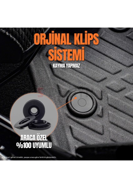 Volvo S90 Plug In Araca Özel 3D Paspas 2024 2025 2026 2027