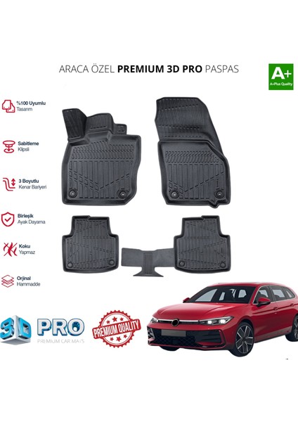 Passat B9 Araca Özel 3D Paspas 2024 2025 2026 2027