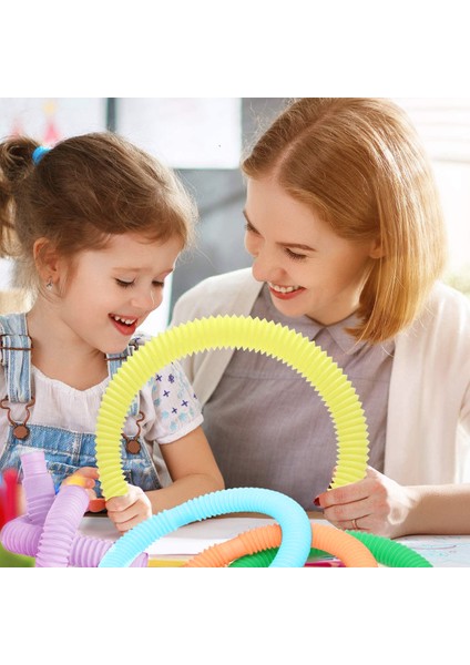 M Tarzı 6 Adet Fidget Pop Tüp Oyuncak Çocuklar Yetişkinler Mini Pop Renkli Tüpler Giderici Duyusal Oyuncak Esnek Tüp Parmak Oyuncakları (Yurt Dışından) fırsatları