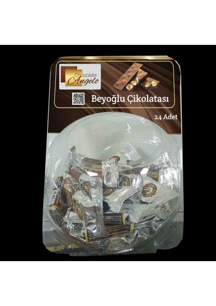 Angelo Chocolate 24 Adet 30 gr Bütün Fındıklı Beyoğlu Çikolatası