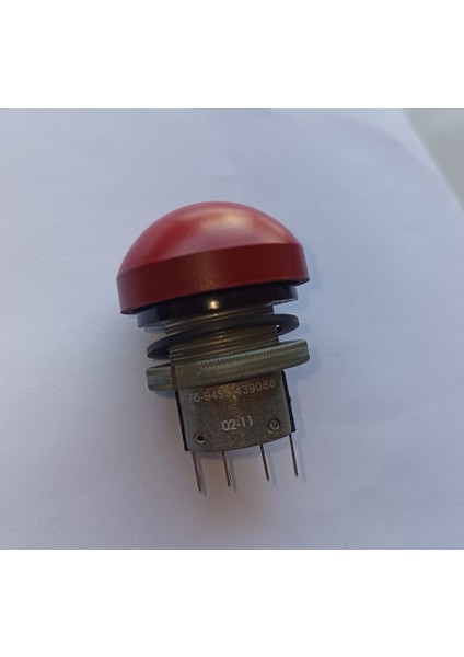 Endüstriyel Basmalı Anahtar, 76-94, 22 Mm, Spdt-Db, Yuvarlak Kubbeli, Itv Kırmızı 76-9450/439088 modelleri