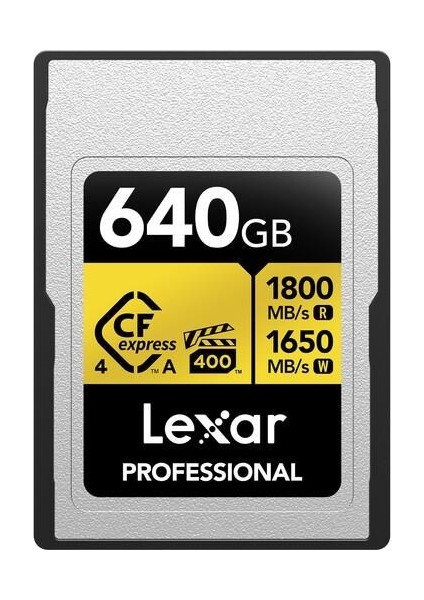 640GB Professıonal Gold LCAGOLD640G- Rneng Cfexpress 4.0 Type-A Kart