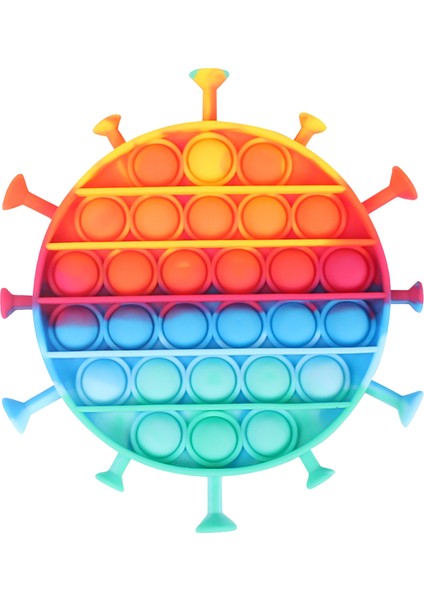 49-1pc Tarzı Pop Fidget Poppis Gökkuşağı Basma Kabarcık - Yetişkin Çocuklar Dimple I Hafifletici Oyuncaklar. (Yurt Dışından)