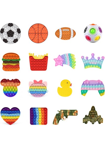 TS161 Stili Yıldırım Fidget Sıkma Hayvan Çocuk Squishy Duyusal Oyun El Basit Nokta Yetişkin Oyuncak (Yurt Dışından)