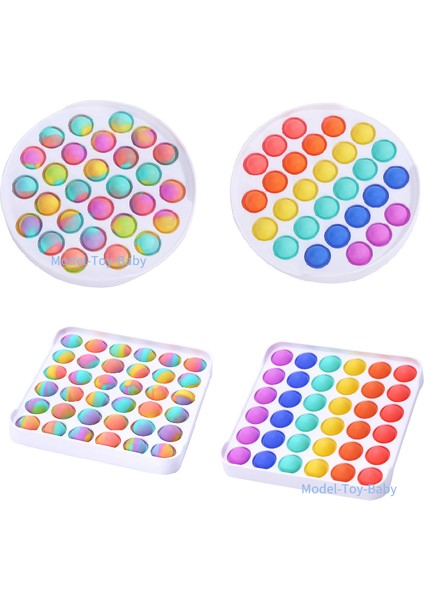 S Tarzı Oyun Kolu Fidget Oyuncaklar Paketi Kare Yeni Itme Kabarcık Gökkuşağı Pop El Için Sıkıştırıcı Çocuklar Için (Yurt Dışından)
