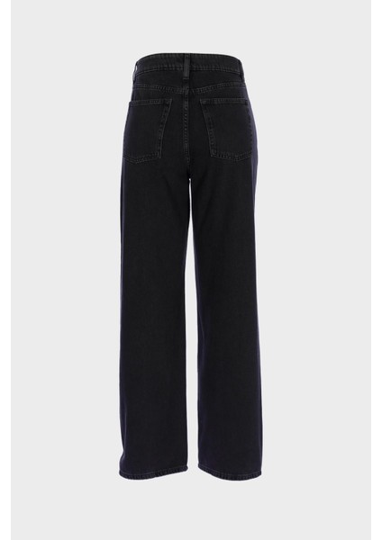 Antrasit Yüksek Bel Paçası Dönen Patı Düğmeli Loose Fit Jean Pantolon C 4809-010 fiyatları